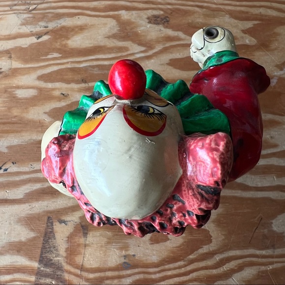 Vintage Mexican folk art ceramic clown figurine statue - Picture 8 of 12